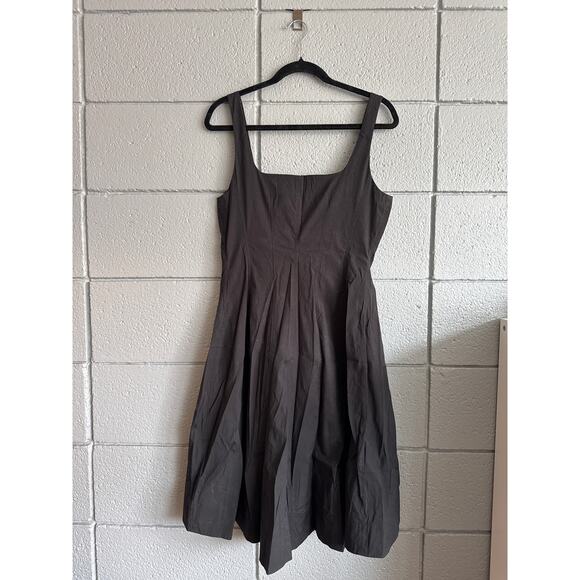 Women's Theory Modern Flare Dress in Black size 8 Cottagecore Quiet Luxury Boho - Picture 5 of 5